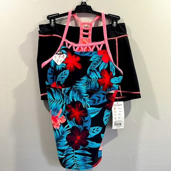 ZERO XPOSURE sunsmart tankini set Size Med 10/12 - Picture 3 of 14